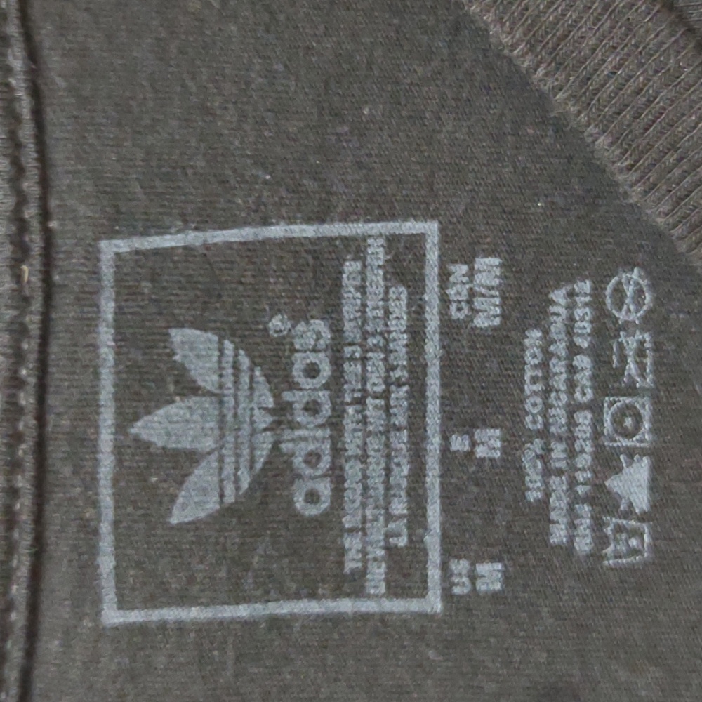 Adidas Women's Black SS Graphic Tee Grey & Gold Shimmer Adidas SpellOut Trefoil - Picture 4 of 5